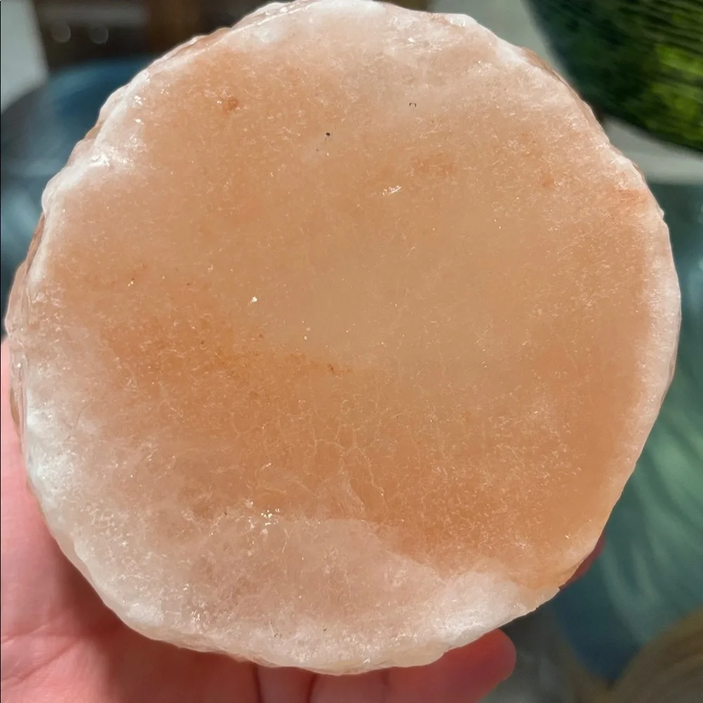 Himalayan Salt Tea Light Candle Holder - Soft Pink